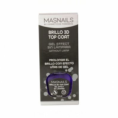 Nagellack 3D Top Coat Gel Effect (13,5 ml) Default Title