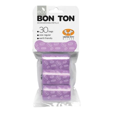 Hygienebeutel United Pets Bon Ton Regular Hund Lila (3 x 10 uds) Default Title