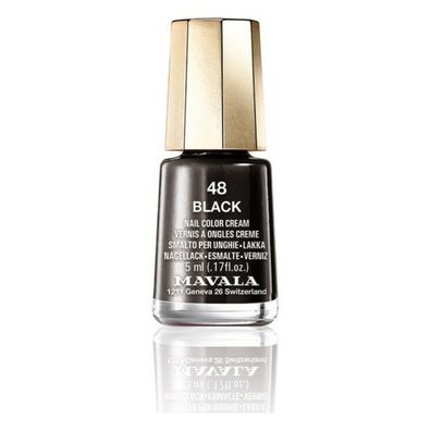 Nagellack Nail Color Cream Mavala 48-black (5 ml) Default Title