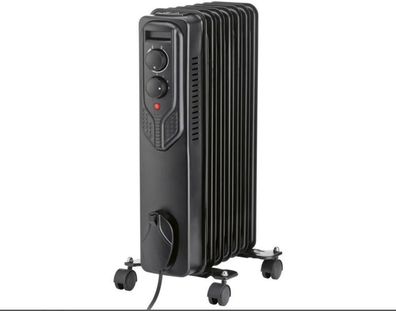 Silvercrest Ölradiator SOR 1500 F4, 1500 W, 7 Rippen, Schwarz