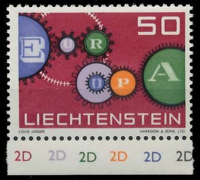 Liechtenstein 1961 Nr 414II-2D postfrisch URA X124C3A