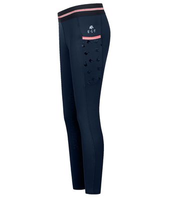 Thermo Reitleggings Lucky Leni, Kids - Farbe: nachtblau/Lucky Heart