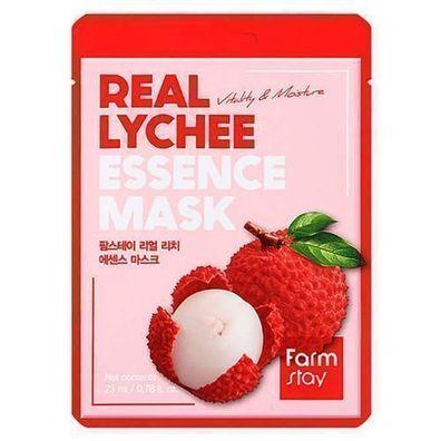 Farmstay Real Lychee Maske, 23ml - Feuchtigkeitsmaske mit Lychee