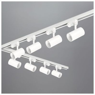 3-Phasen-Schienenset Nextrack - Schienensystem Komplett-Set mit 8x GU10 Lampe Weiß