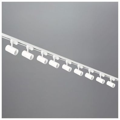 Schienensystem Komplett-Set 9xLampe 3x1m Schiene 2xgerader Verbinder Netzteil Kappe