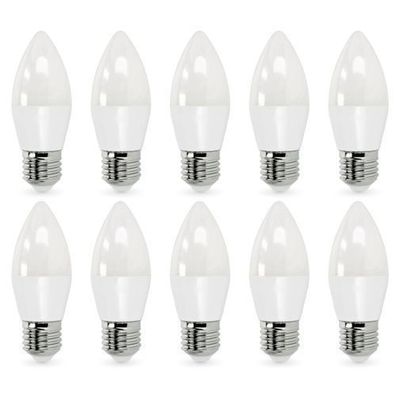 Satz mit 10 Glühbirnen LED-Kerzenbirne SW 8,5W E27 Neutralweiß 180 Grad 4000K 806lm