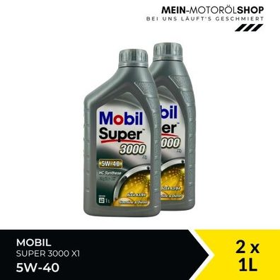 Mobil Super 3000 X1 5W-40 2x1 Liter