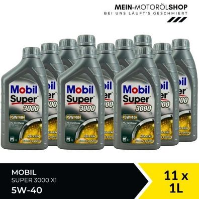 Mobil Super 3000 X1 5W-40 11x1 Liter