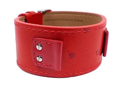 Bruno Banani Uhrenarmband Leder rot Rectangular Ladies BR20740