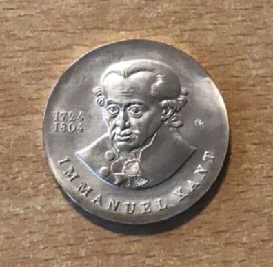 DDR 20 Mark Immanuel Kant 1974 Silber