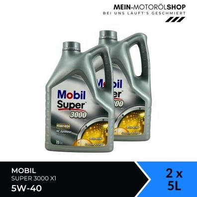 Mobil Super 3000 X1 5W-40 2x5 Liter