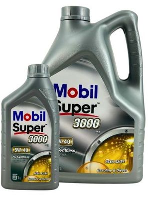 Mobil Super 3000 X1 5W-40 5 + 1 Liter