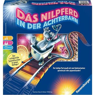 Ravensburger Das Nilpferd in der Achterbahn Kids, Partyspiel