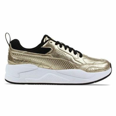 Puma Damenschuhe X-Ray 2 Square Metallic Jr Sneaker Sportschuhe Gold 382510-02