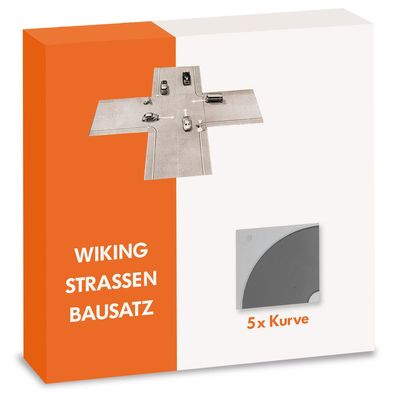 Wiking H0 1/87 119903 Strassen Bausatz - 5 Kurven - NEU OVP