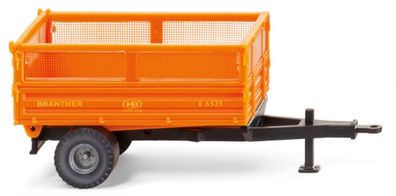 Wiking H0 1/87 038809 Brantner Traktor - Einachskipper kommunal-orange - NEU OVP