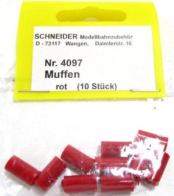 Schneider Z-H0 4097 Muffen rot (10 Stk) - NEU