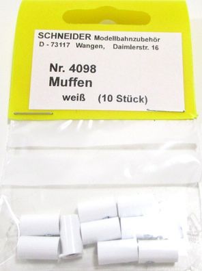 Schneider Z-H0 4098 Muffen weiss (10 Stk) - NEU