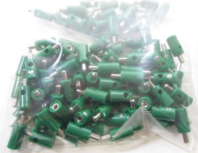 Schneider Z-H0 4066 Stecker mit Querloch grün (100 Stk) - NEU