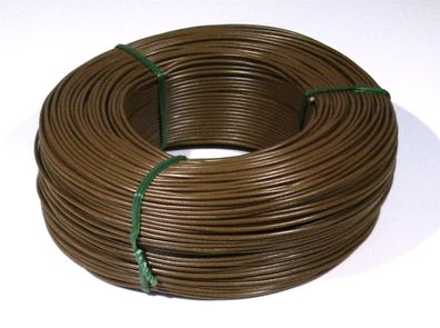Schneider 5044 Qualitäts-Schwachstromlitze 18x0,10 braun 100 m 0,14mm² (0,135€/1m)
