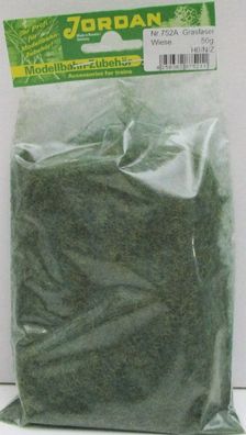 Jordan H0/N [752A] Modell-Grasfasern Wiese grün 2,0mm 50g OVP NEU