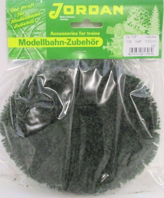 Jordan H0 [13F] Modell-Hecke grün beflockt ca.100 cm 1 Stück OVP NEU