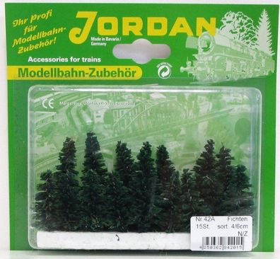 Jordan N/Z [42A] Modell - Steckfichten 4 / 6cm 15 Stück - OVP NEU