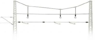 Sommerfeldt 180 H0 Quertragwerk 0,9 mm , aussatz ohne Masten (VE=1) - OVP NEU