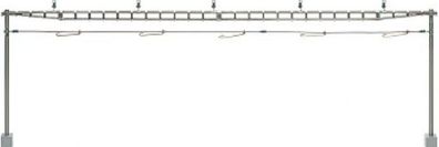 Sommerfeldt 371 H0 Quertragwerk komplett mit 2 Masten, Bausatz (VE=1) - OVP NEU