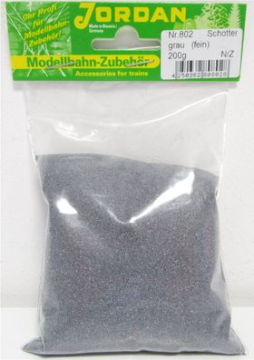 Jordan N/Z [802] Modell-Schotter grau, fein 200g Btl. - OVP