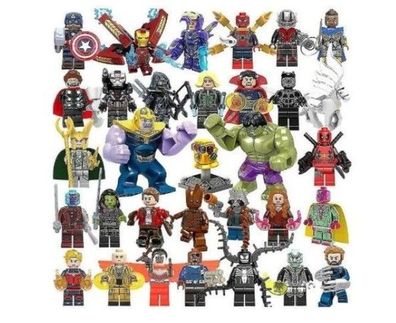 32-teiliges Marvel Avengers Superhelden-Comic-Minifiguren Geschenk für Kinder