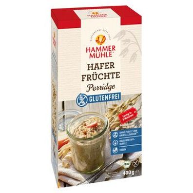 Hammermühle 6x Bio Hafer Früchte Porridge gf 400g