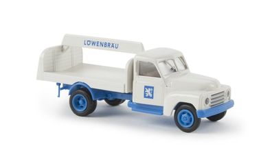 Brekina H0 1/87 37122 Hanomag L 28 Getränkeaufbau "Löwenbräu" - OVP NEU (L426) (X)