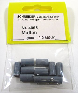 Schneider Z-H0 4095 Muffen grau (10 Stk) - NEU