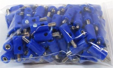 Schneider Z-H0 4063 Stecker mit Querloch blau (100 Stk) - NEU