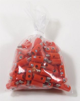 Schneider Z-H0 4069 Stecker mit Querloch orange (100 Stk) - NEU