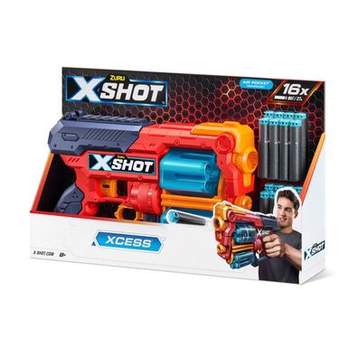 X-Shot - Excel Xcess con Doppio Tamburo Automatico e 16 Dardi