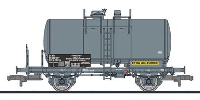 Liliput H0 (1/87) L235360 Kesselwagen, SBB-CFF, "ETRA AG ZÜRICH", 267 hl Tank, grau,