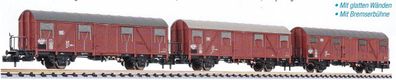 Liliput N L260132 3x Güterwagen Bremserbühne Gos 245 DB Ep. IV - OVP NEU