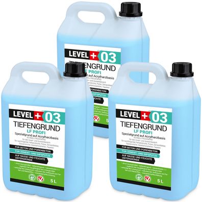 Tiefengrund 15L Haftgrund 1:1 mit Wasser Verdünnbar Wand Boden Innen Außen RM03