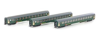 Kato N K23012 3er Set RIC Personenwagen Bm, 2. Kl. SBB, Ep. IV-V - NEU