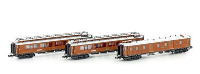 Hobbytrain N H22104 3-tlg. CIWL Set 1 WNC-Express 2xSchlaf 1xGepäck Ep.I - NEU