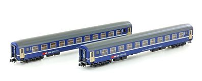 Kato N K23010 2er Set RIC Liegewagen Bcm SBB, Ep. IV-V - NEU