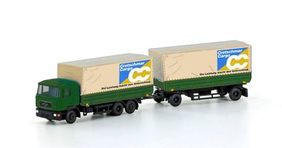 Lemke N LC4632 MAN F90, 3-achs Wechselpritschen-Hängerzug Cretschmar Cargo - NEU