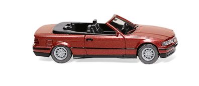 Wiking H0 1/87 019401 PKW BMW 325i Cabrio - weinrot-metallic - OVP NEU