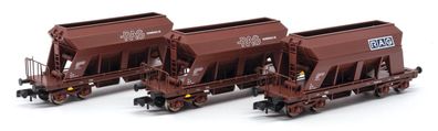 Lemke N LC66305 3er Set Schüttgutwagen RAG, Ep. IV-V, Exkl. Lemke - NEU