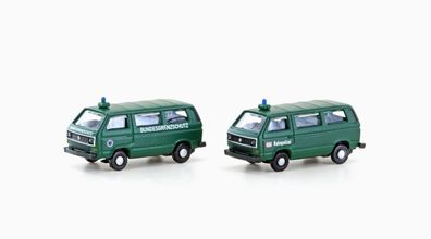 Lemke N LC4353 VW T3 2er Set Bus BGS + Bahnpolizei - NEU