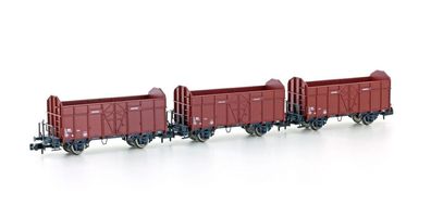 Hobbytrain N H24301 3er Set offene Güterwagen Fbkk SBB, Ep. IV - NEU