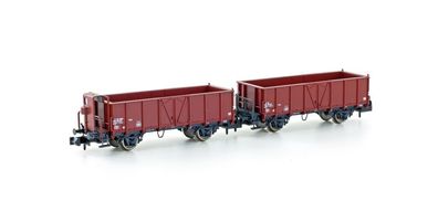 Hobbytrain N H24352 2er Set offene Güterwagen L6 SBB, Ep. IV, Stahl-Ausführung - NEU