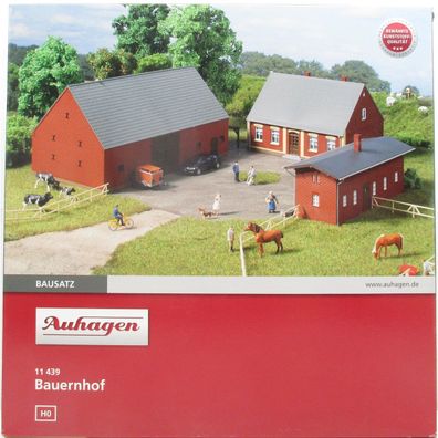 Auhagen H0 11439 Bauerhof mit Stall und Scheune Bausatz - OVP NEU